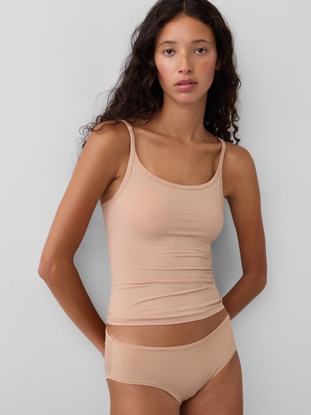 GAP Women's Nude Seamless Tank Top